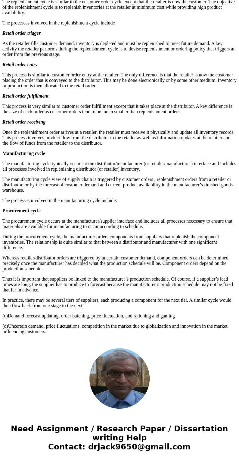  Among those drivers of supply chain performance, which one can improve both supply chain efficiency and supply chain responsibility? There are four cycles in t