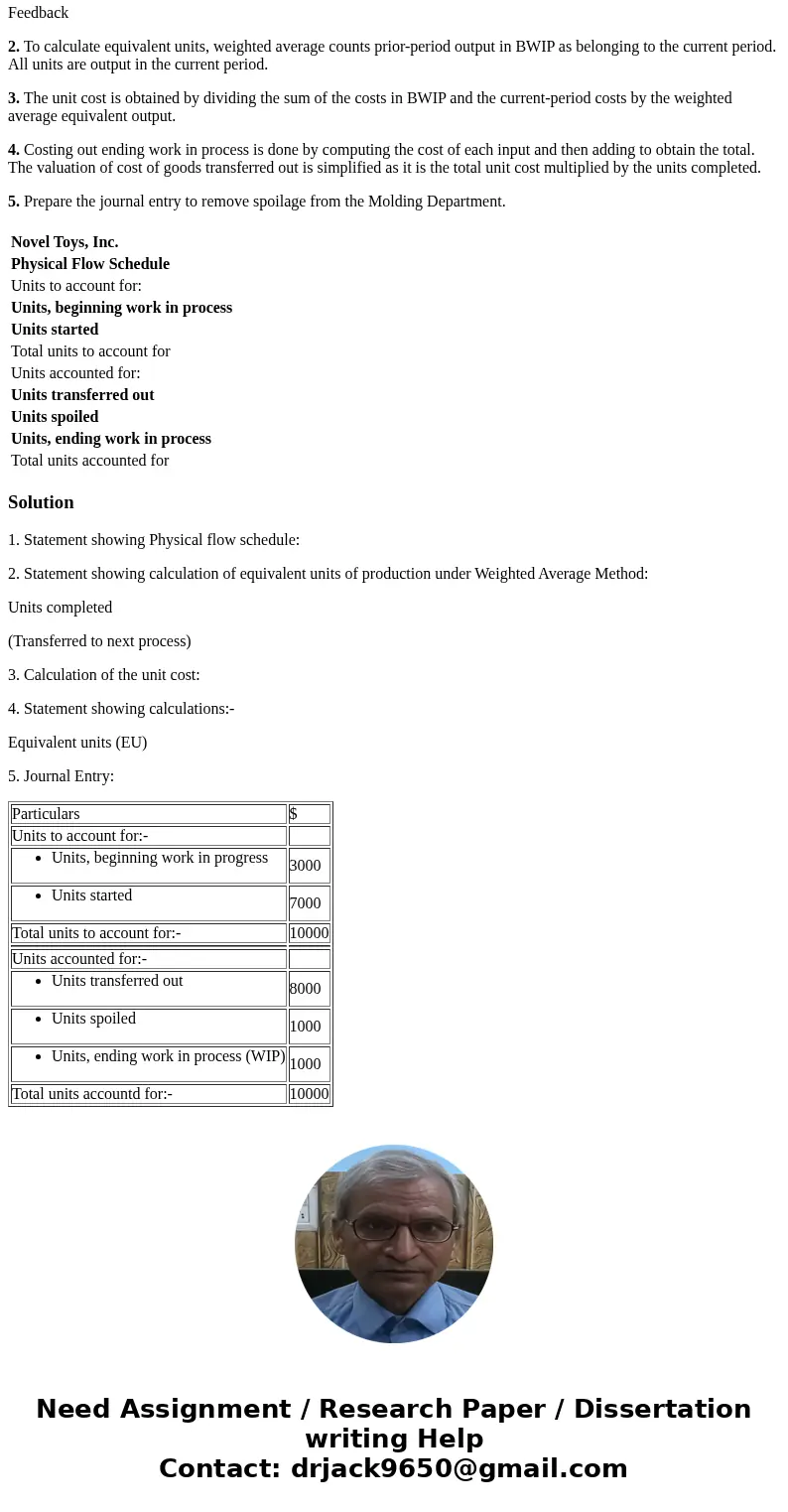 Appendix: Normal and Abnormal Spoilage in Process Costing Novel Toys, Inc., manufactures plastic water guns. Each gun\'s left and right frames are produced in t