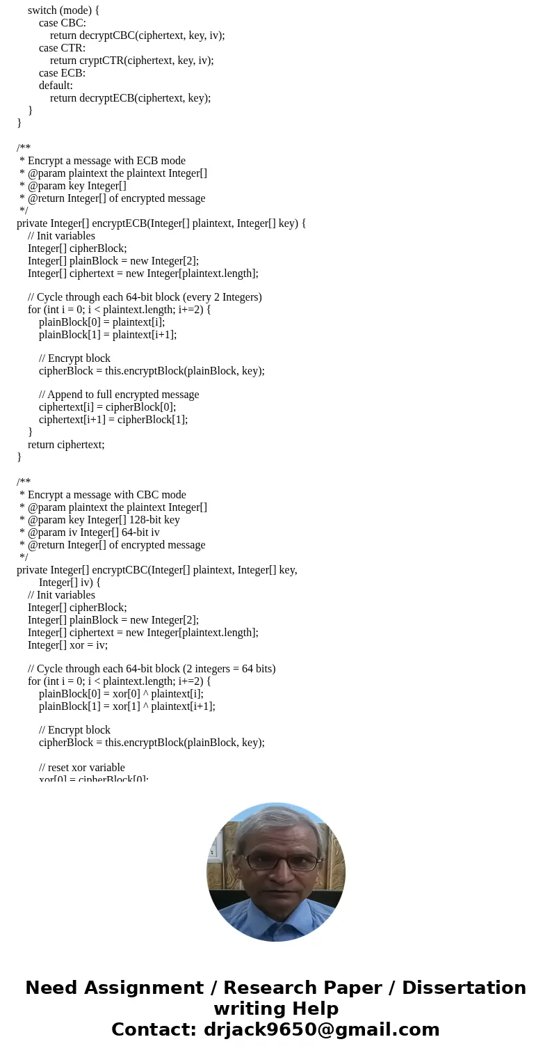 Block encryption: implement the Tiny Encryption Algorithm (TEA) in Java. - Part 1: Use your TEA algorithm to encrypt the 64-bit plaintext block: 0x0123456789ABC Block encryption: implement the Tiny Encryption Algorithm (TEA) in Java. - Part 1: Use your TEA algorithm to encrypt the 64-bit plaintext block: 0x0123456789ABC