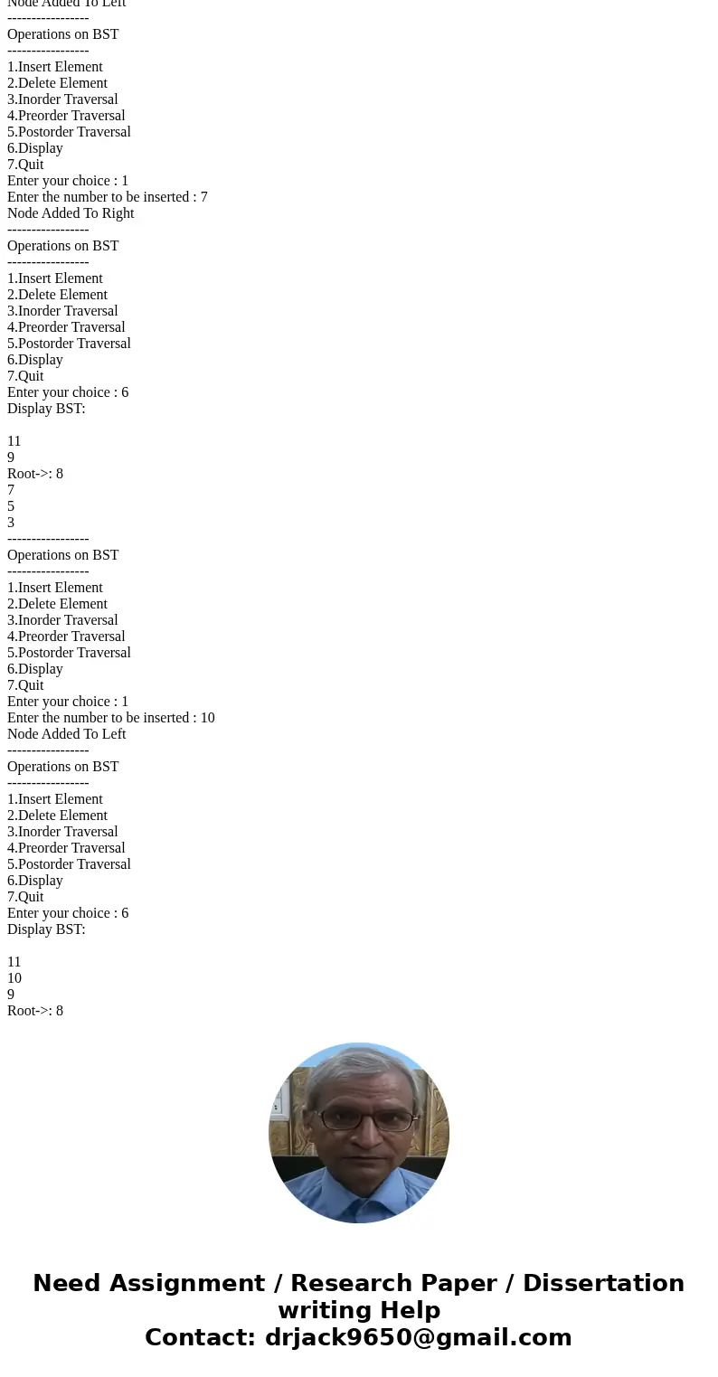 C++, Implement the class BinarySearchTree, as given in listing 16-4 (below) Please include main function. //************************************* Here is listin C++, Implement the class BinarySearchTree, as given in listing 16-4 (below) Please include main function. //************************************* Here is listin