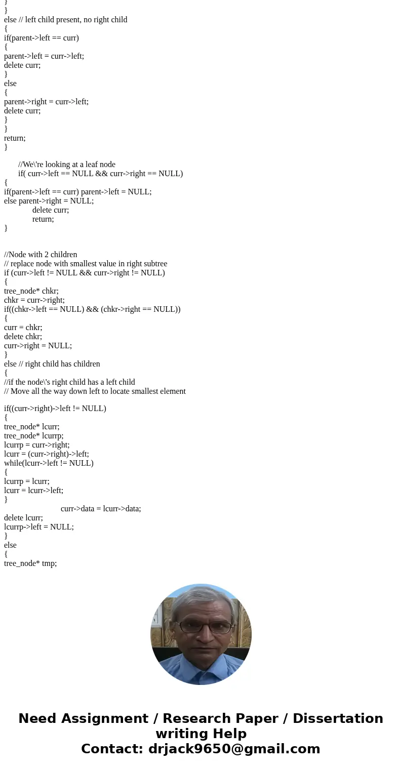 C++, Implement the class BinarySearchTree, as given in listing 16-4 (below) Please include main function. //************************************* Here is listin C++, Implement the class BinarySearchTree, as given in listing 16-4 (below) Please include main function. //************************************* Here is listin