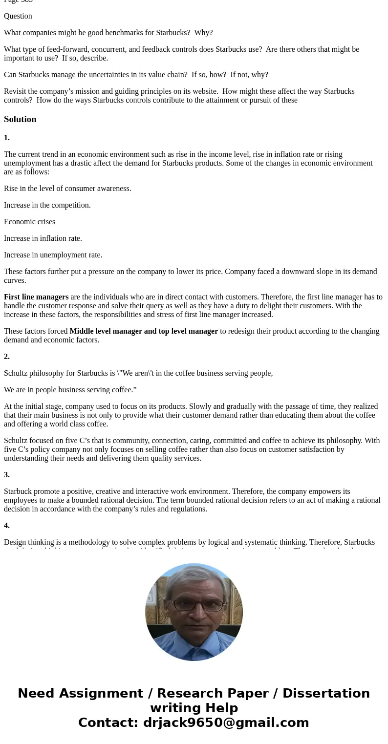 Choose a current trend such as the current economic environment or the rising unemployment rate (U6 number) and explain how Starbucks might be impacted. What mi
