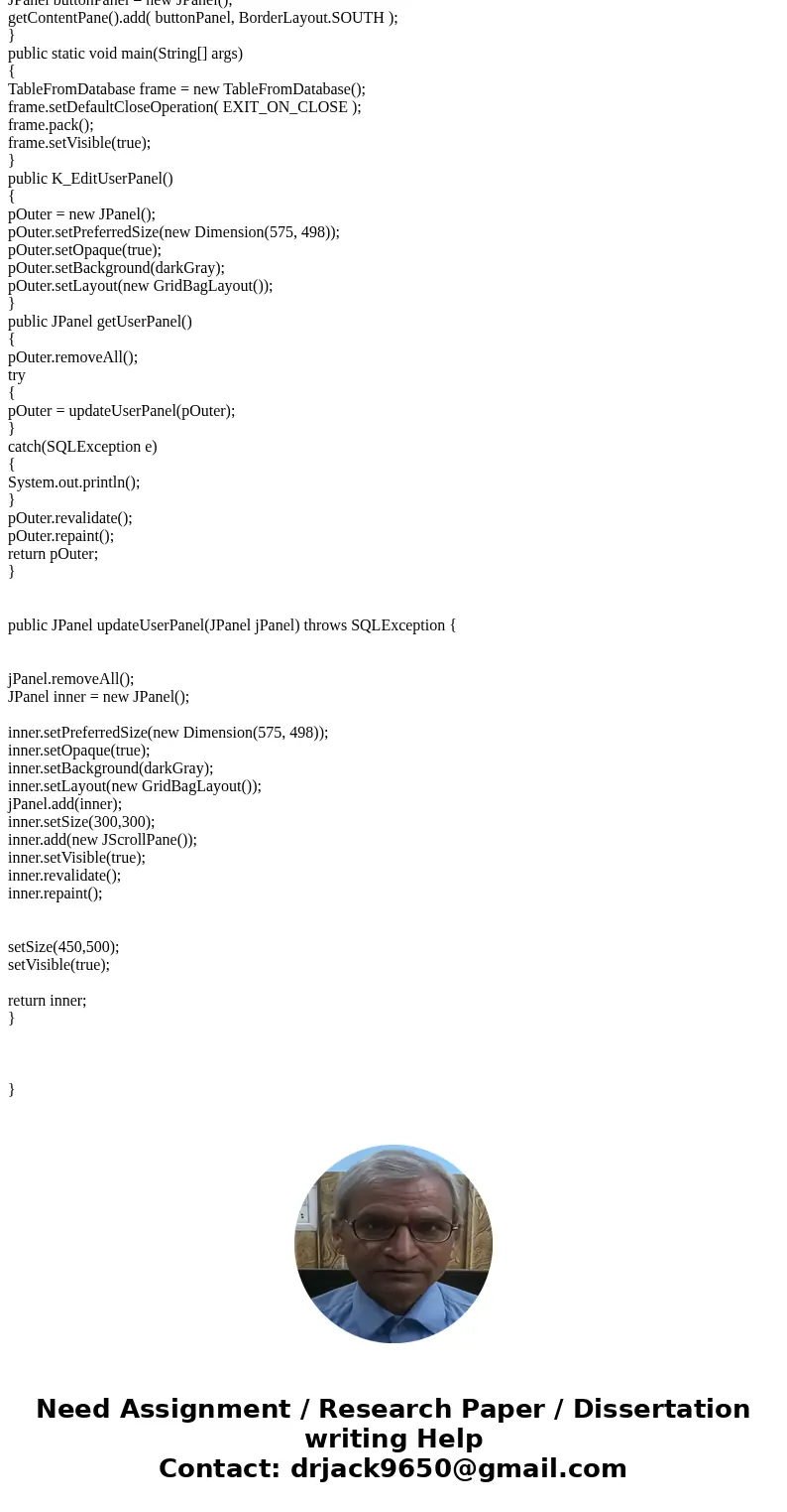 Create a Code that will add an Add, Edi, and Delete button to the GUI like bellow. public class Student { private String studentID; private String studentEmail; Create a Code that will add an Add, Edi, and Delete button to the GUI like bellow. public class Student { private String studentID; private String studentEmail;