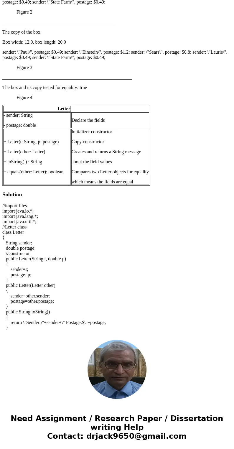 - Create a Java project. The name of the project must be lab10. - Add three Java classes to your project, Test for the main class, furthermore Letter and POBox.