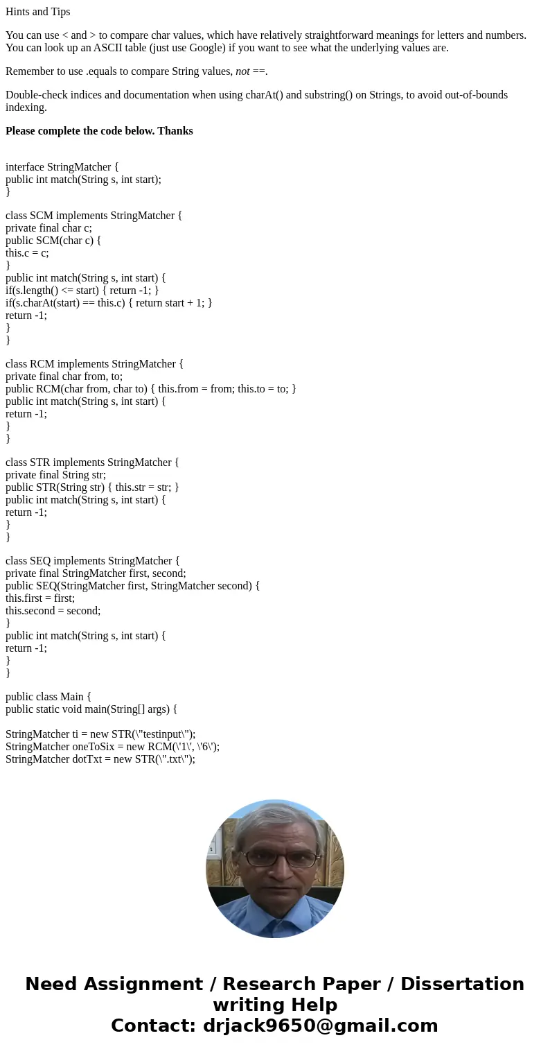 Hints and Tips You can use < and > to compare char values, which have relatively straightforward meanings for letters and numbers. You can look up an ASCI Hints and Tips You can use < and > to compare char values, which have relatively straightforward meanings for letters and numbers. You can look up an ASCI