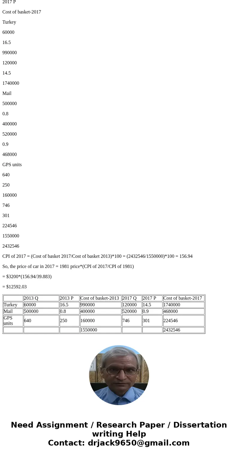 I just want to get second pic\'s answers I do not want to get a picture because i want to copy Suppose that the economy is made up of the following three goods.