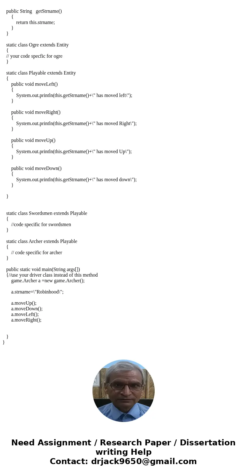 Lab 7 You are to develop an entire program that simulates the way a game is handled in the random creation of its characters. Your program should have the abili