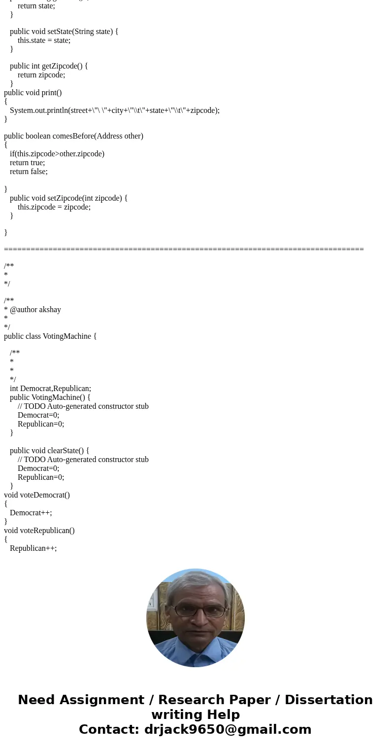 Languag: JAVA Part 1 (13 points) Implement a class Address. (1 points) An address has 1. A house number, 2. A street, 3. an optional (positive >0) apartment  Languag: JAVA Part 1 (13 points) Implement a class Address. (1 points) An address has 1. A house number, 2. A street, 3. an optional (positive >0) apartment