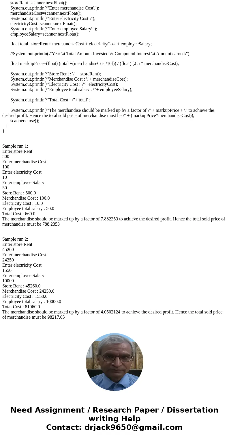  Linda is starting a new cosmetic and clothing business and would like to make a net profit of approximately 10% after paying all the expenses, which induce mer