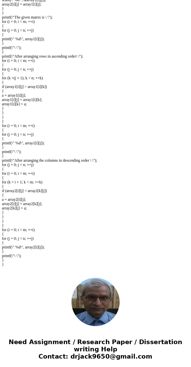 MATLAB: Develop and program a method for reordering the columns of a (m x n) array based on placing the first row of the array in ascending order. Cannot use so MATLAB: Develop and program a method for reordering the columns of a (m x n) array based on placing the first row of the array in ascending order. Cannot use so