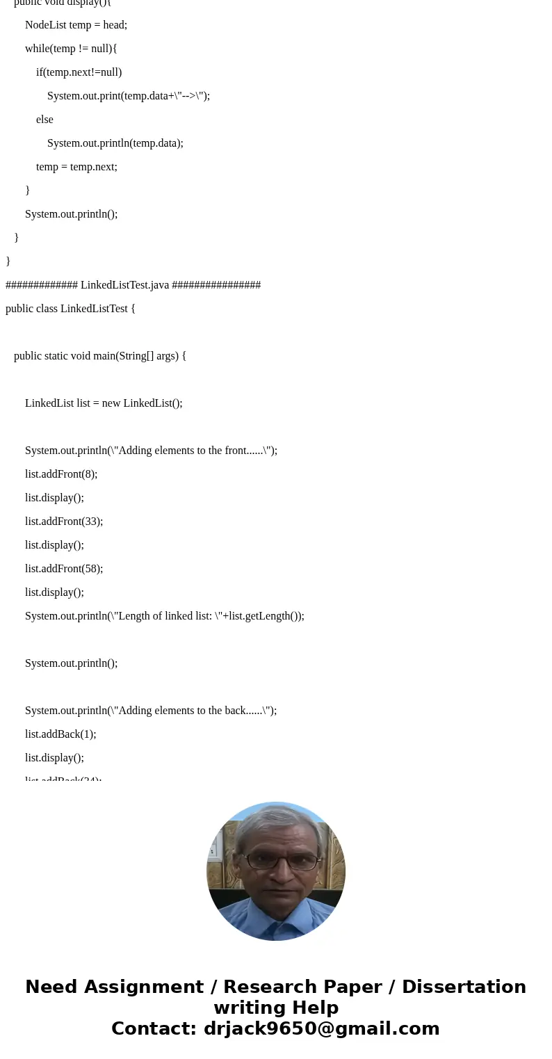 Netbeans - Java 1- Write a Stack class. This class should use your LinkedList class. Your stack should hold integers. It must contain the following methods: Sta Netbeans - Java 1- Write a Stack class. This class should use your LinkedList class. Your stack should hold integers. It must contain the following methods: Sta