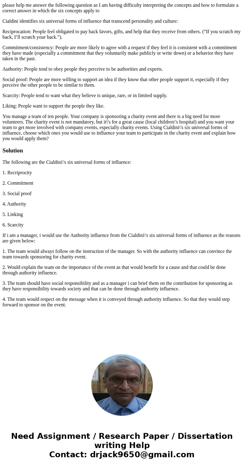 please help me answer the following question as I am having difficulty interpreting the concepts and how to formulate a correct answer in which the six concepts please help me answer the following question as I am having difficulty interpreting the concepts and how to formulate a correct answer in which the six concepts