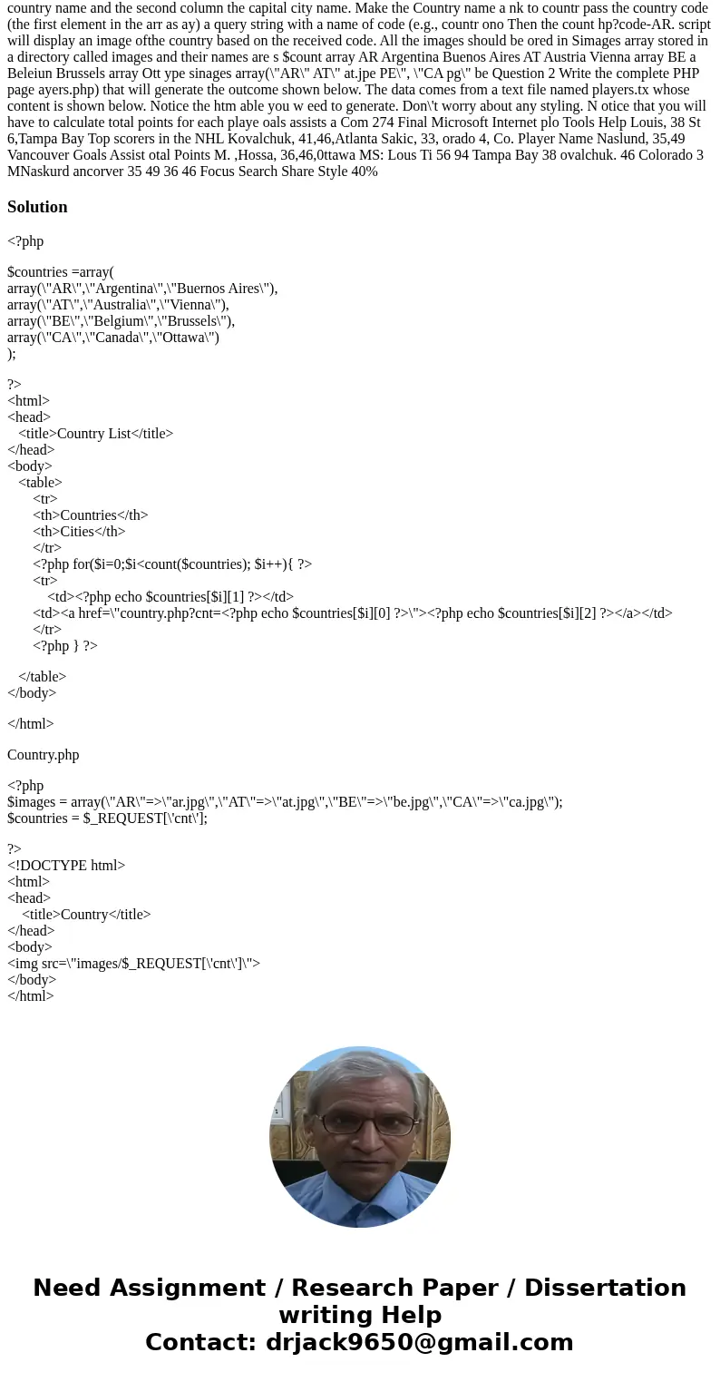 Please i really need Help with how to get the picture when you click on the name of the country. it is php Thanks Home Insert Design Layout References Calibri L