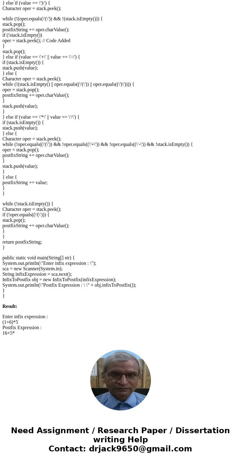 Please, write a clear solution and comments for this Data structures problems. Implement a program in Java to convert an infix expression that includes (, ), +, Please, write a clear solution and comments for this Data structures problems. Implement a program in Java to convert an infix expression that includes (, ), +,