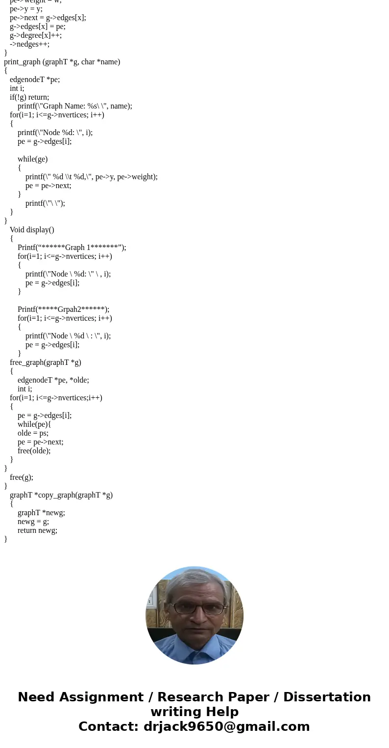 The graph above is just an example that shows the differences in distance like 5 to 6 is 1. It doesnt matter to this proggram just a visual representation. 1 2 