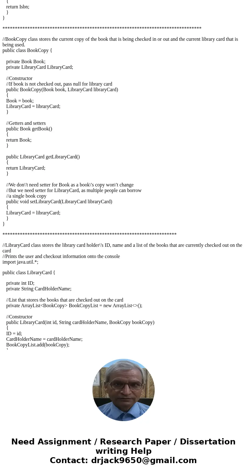 Trying to create a Library in Java 8 using the Date API. BookCopy has an associated DueDate (which is null if the book is not checked out) and LibraryCard has a Trying to create a Library in Java 8 using the Date API. BookCopy has an associated DueDate (which is null if the book is not checked out) and LibraryCard has a