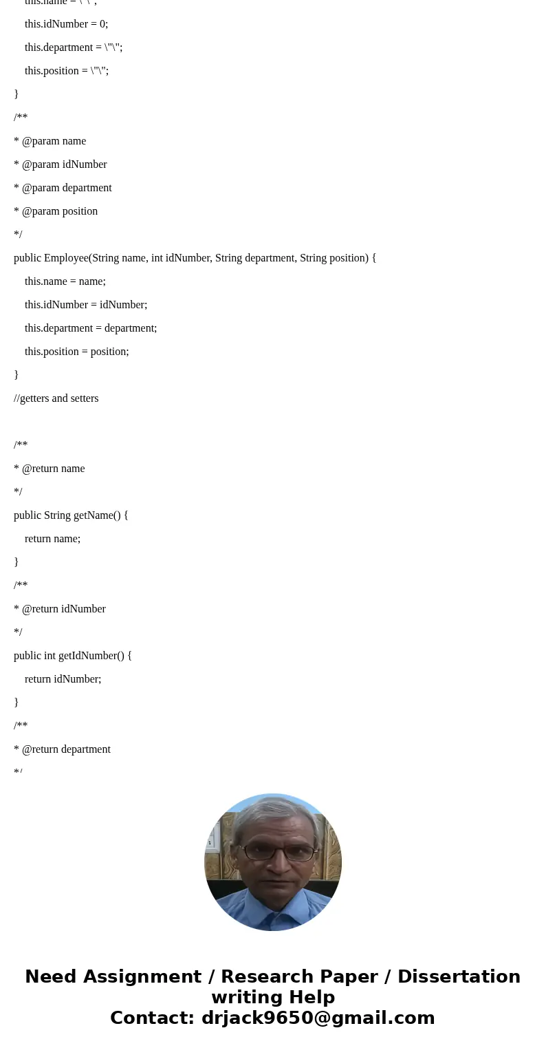 Using C++, Write a class named Employee that has the following member variables: name. A string that holds the employee\'s name. idNumber. An int variable that  Using C++, Write a class named Employee that has the following member variables: name. A string that holds the employee\'s name. idNumber. An int variable that