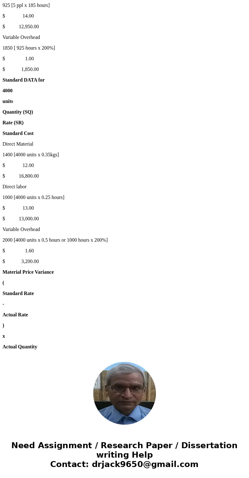 VitalAid Inc. manufactures a vacuum-sealed high-protein food supplement that it sells to food aid organizations around the world. The company uses variable cost