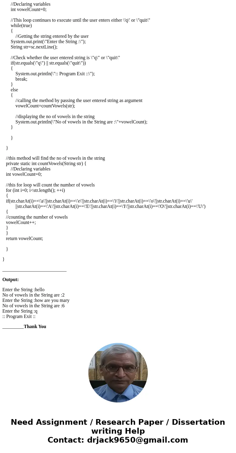 Write a program that asks the user for a word or phrase and then prints out the number of vowels in the word or phrase. We will considervowels to be only the l  Write a program that asks the user for a word or phrase and then prints out the number of vowels in the word or phrase. We will considervowels to be only the l
