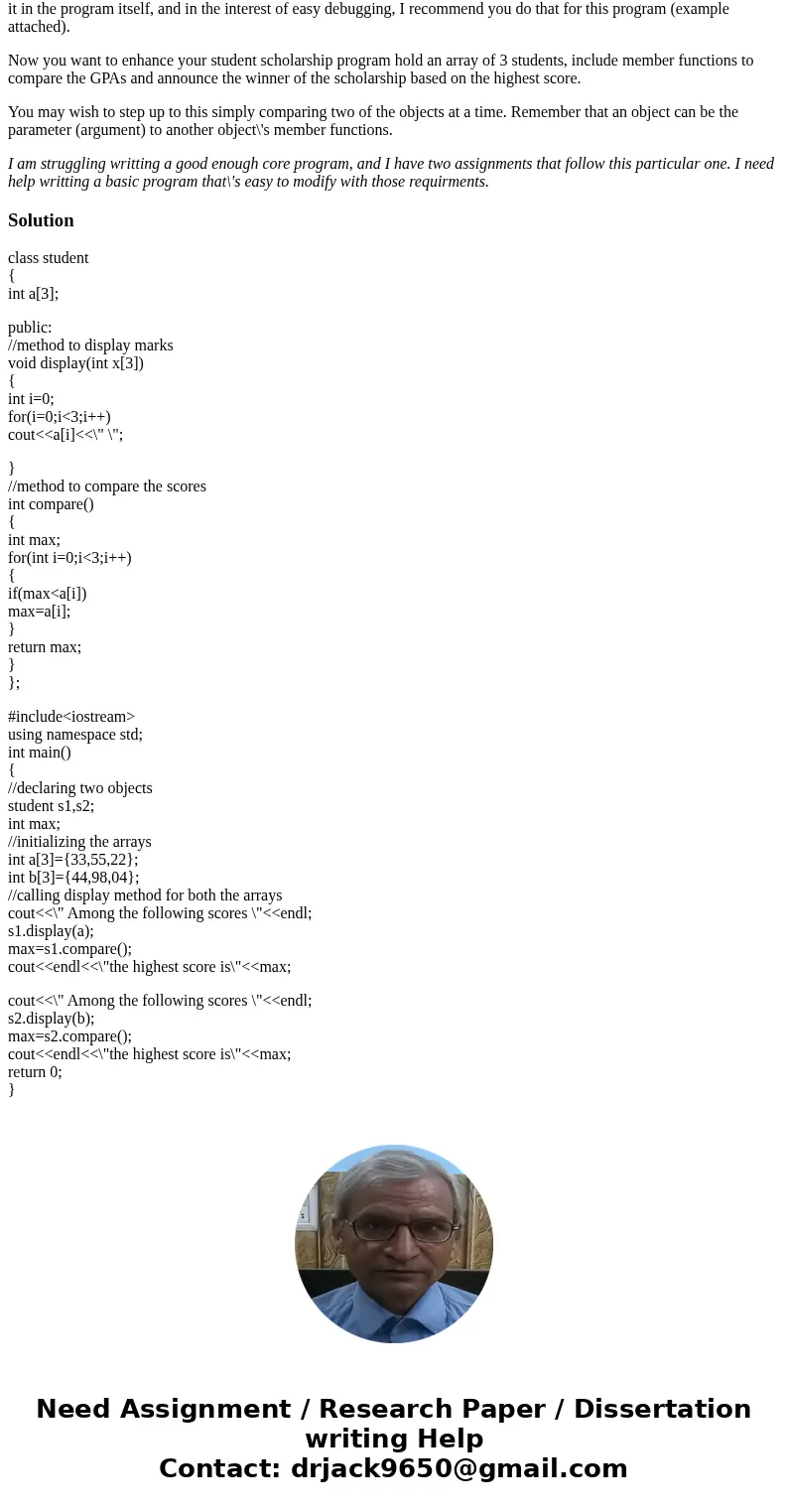 Write a program to declare at least two objects (people) of your new class and test each of the functions . You can place your class definition in a header file Write a program to declare at least two objects (people) of your new class and test each of the functions . You can place your class definition in a header file