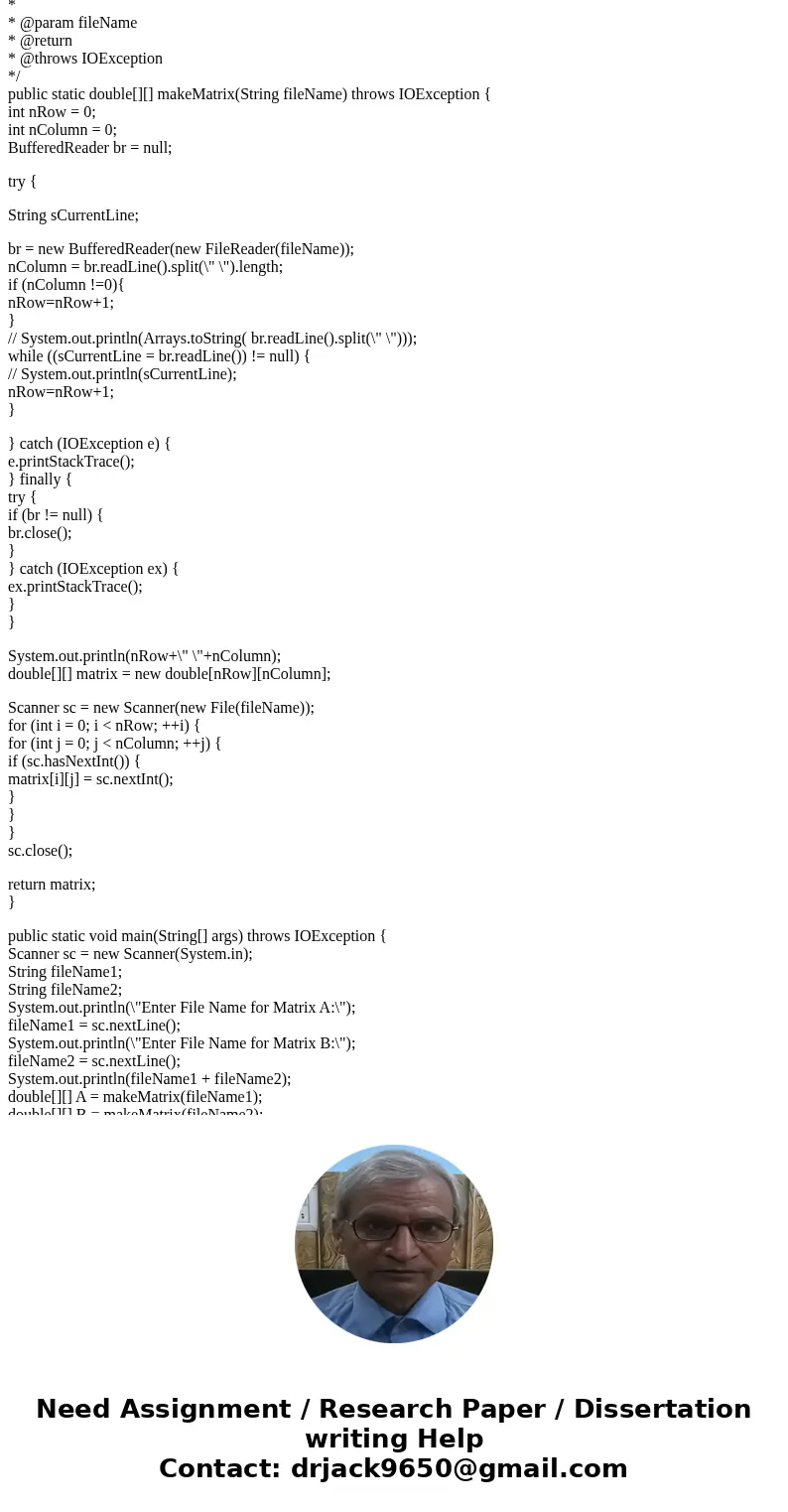 Write your code in the file MatrixOps.java.. Consider the following definitions from matrix algebra: A vector is a one-dimensional set of numbers, such as [42   Write your code in the file MatrixOps.java.. Consider the following definitions from matrix algebra: A vector is a one-dimensional set of numbers, such as [42