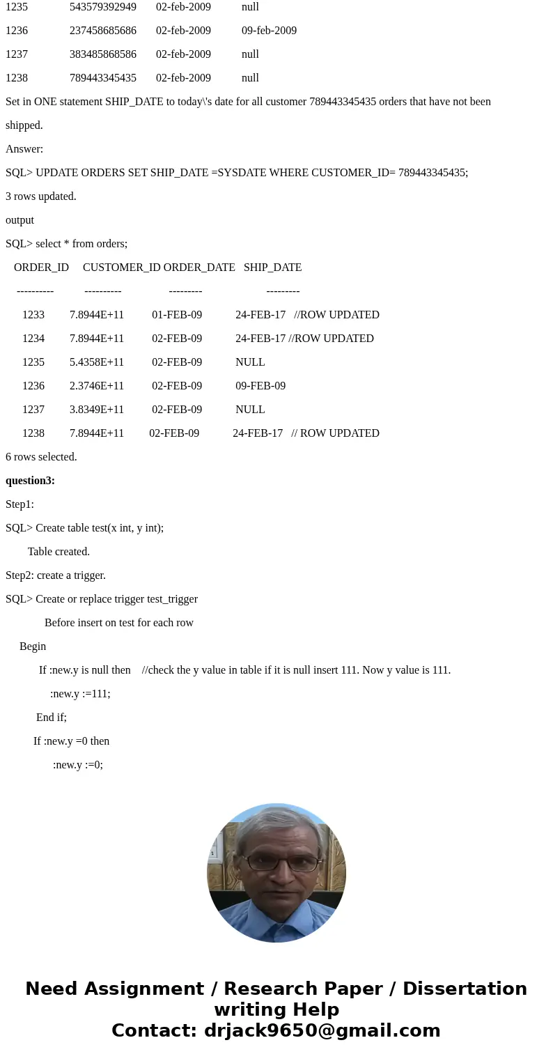 1. Can a child\'s FK field have a different name than the parent\'s PK field? Provide examples. 2. Suppose you have a table ORDERS. ORDER_ID CUSTOMER_ID ORDER_D