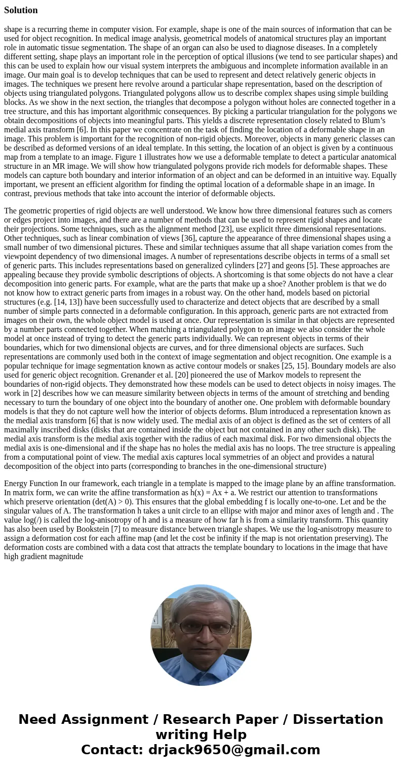 11. Define a simple deformable model to detect a half-circular shape (may be rotated). What will be the energy function?Solutionshape is a recurring theme in co 11. Define a simple deformable model to detect a half-circular shape (may be rotated). What will be the energy function?Solutionshape is a recurring theme in co