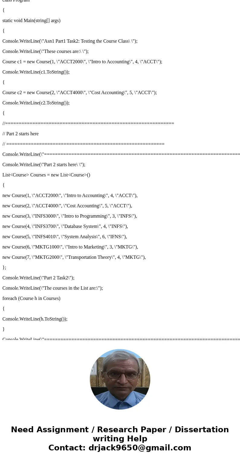 C# Visual Code I am gettin an error in my code it says \ C# Visual Code I am gettin an error in my code it says \