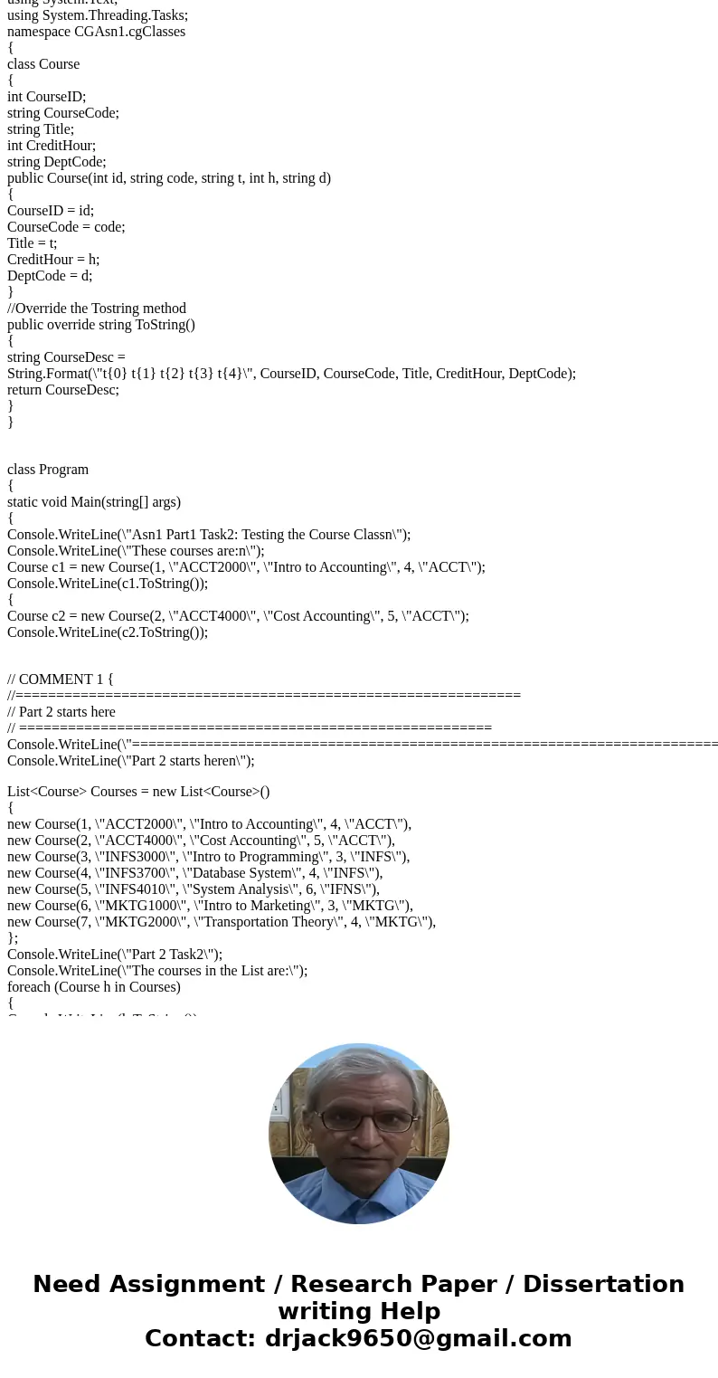 C# Visual Code I am gettin an error in my code it says \ C# Visual Code I am gettin an error in my code it says \