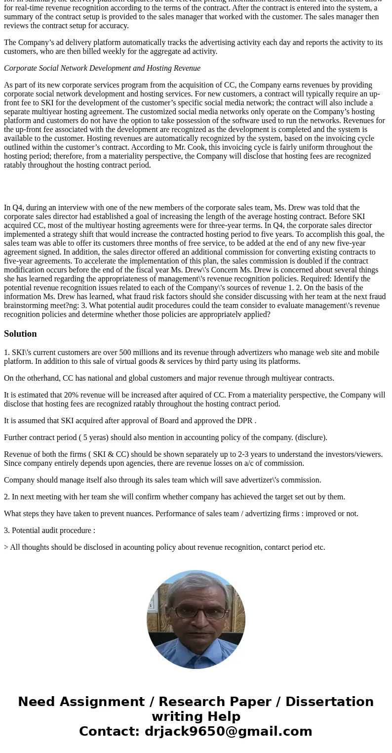 Case 14-6 Making Connections Social Konnections Inc. (SKI or the “Company”) is a global Internet company that runs Social Konnections, a large social media netw Case 14-6 Making Connections Social Konnections Inc. (SKI or the “Company”) is a global Internet company that runs Social Konnections, a large social media netw