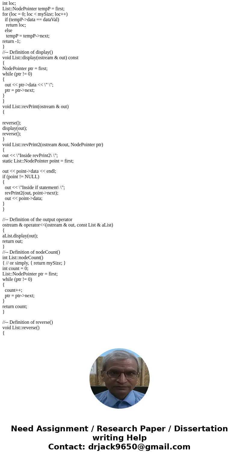 Change the driver file (the main .cpp) so that it asks the user to enter the values, then prints them, reverses them, and prints them again. DO NOT USE THE revp Change the driver file (the main .cpp) so that it asks the user to enter the values, then prints them, reverses them, and prints them again. DO NOT USE THE revp