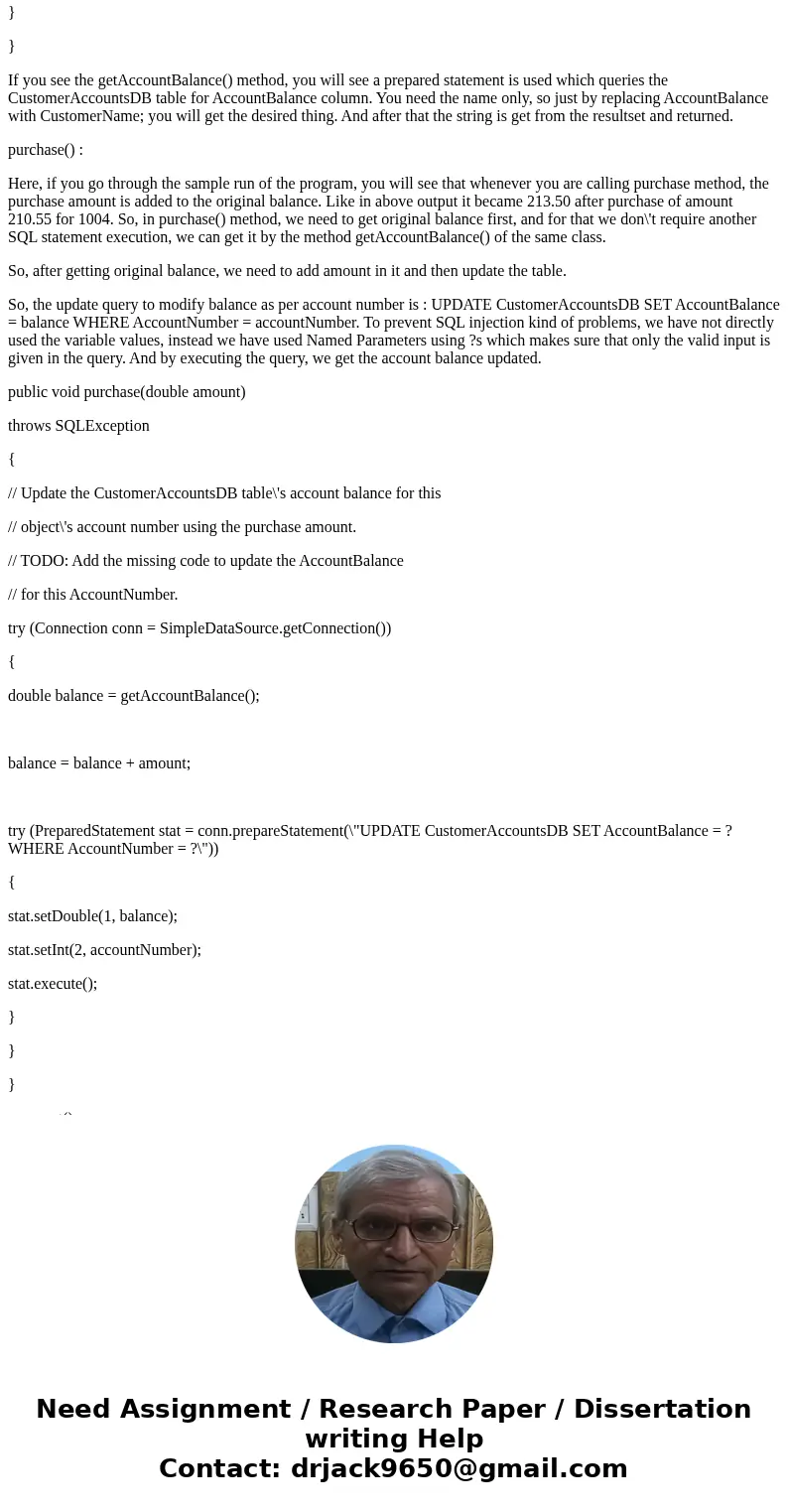 Complete a Java program named ARMgr that maintains customer accounts receivable in a database. The code to initialize the CustomerAccountsDB database table and  Complete a Java program named ARMgr that maintains customer accounts receivable in a database. The code to initialize the CustomerAccountsDB database table and