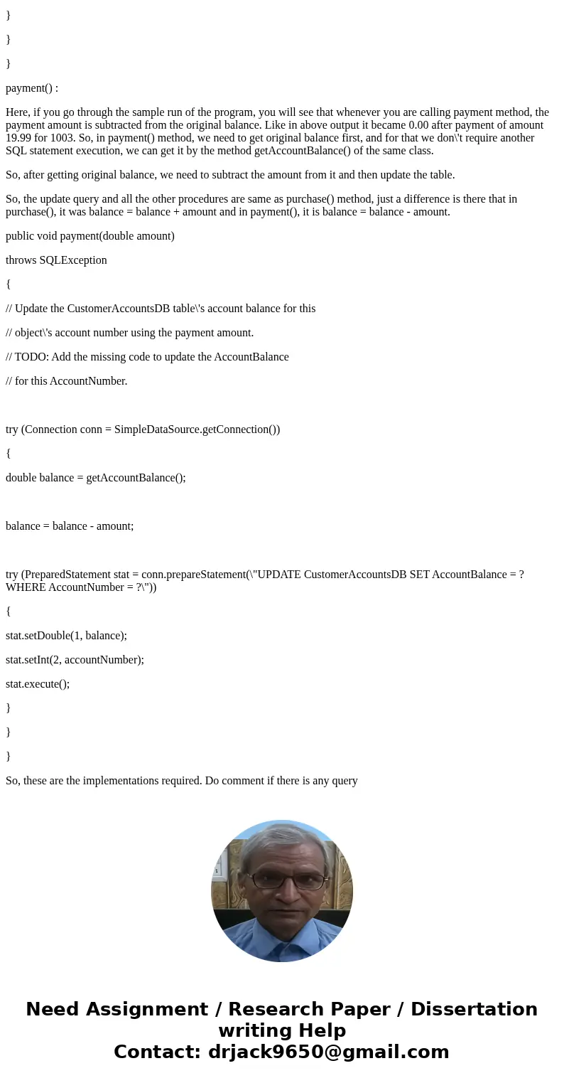 Complete a Java program named ARMgr that maintains customer accounts receivable in a database. The code to initialize the CustomerAccountsDB database table and  Complete a Java program named ARMgr that maintains customer accounts receivable in a database. The code to initialize the CustomerAccountsDB database table and