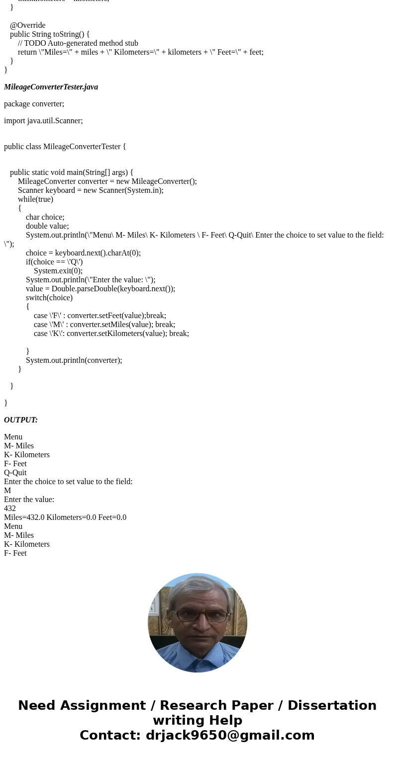  Create a mileage converter project that can convert between miles feet, and kilometers The constants for conversion: 1 mile 5280 feet 1 mile 1.609 kilometers w