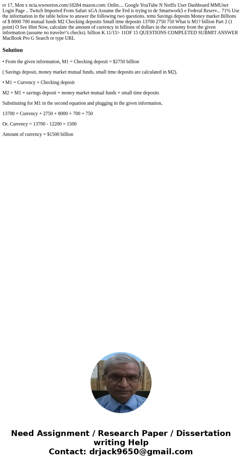  er 17, Mon x ncia.wwnorton.com/18284 mazon.com: Onlin.... Google YouTube N Netflx User Dashboard MMUnet Login Page .. Twitch Imported From Safari xGA Assume th