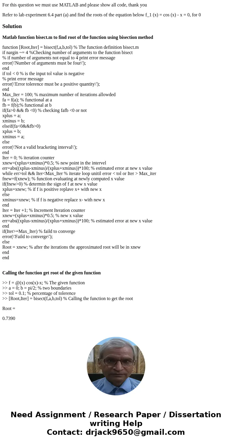 For this question we must use MATLAB and please show all code, thank you Refer to lab experiment 6.4 part (a) and find the roots of the equation below f_1 (x) = For this question we must use MATLAB and please show all code, thank you Refer to lab experiment 6.4 part (a) and find the roots of the equation below f_1 (x) =