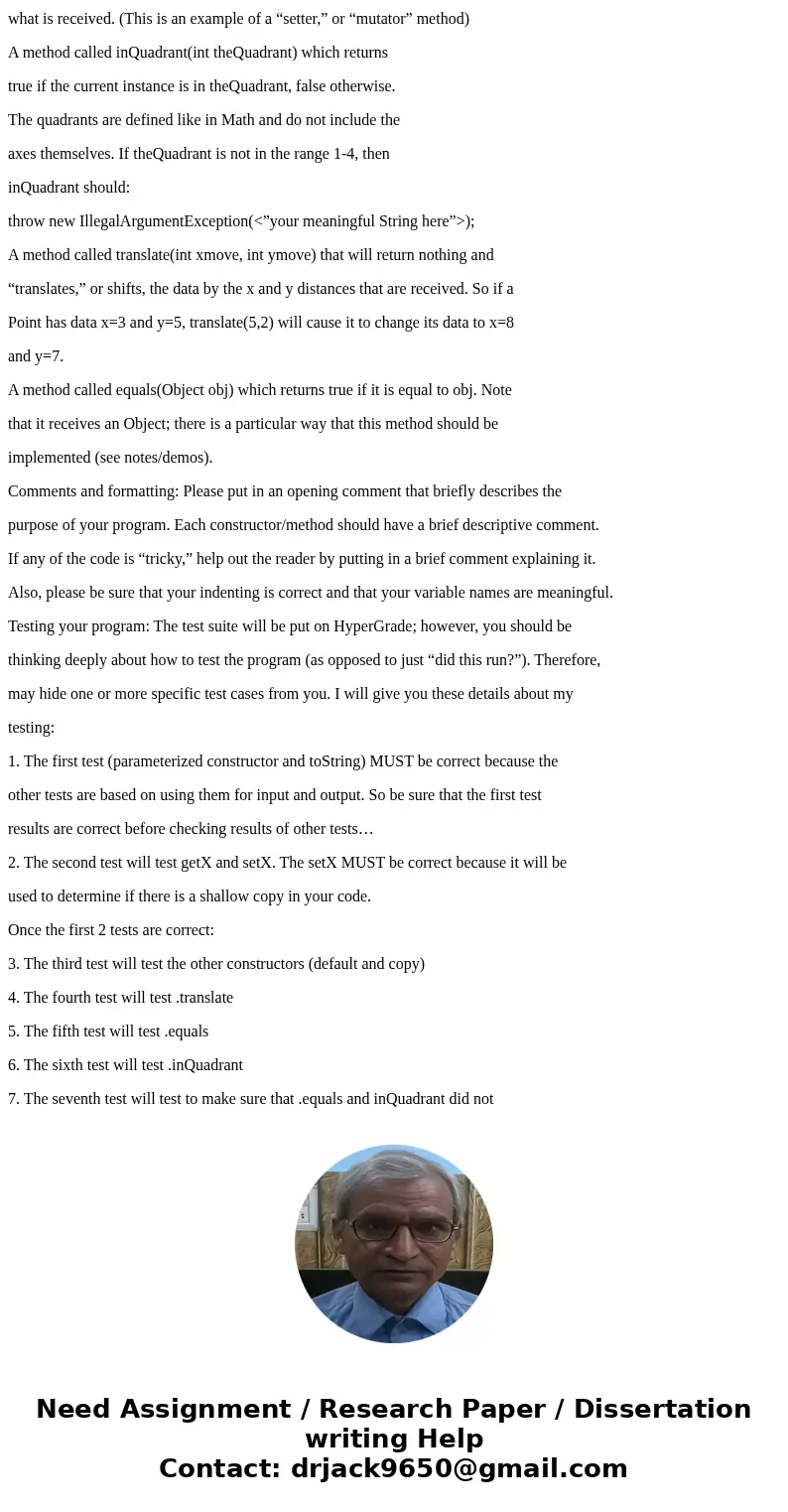 Hi, Im almost finish with the code and need help with the last method the \