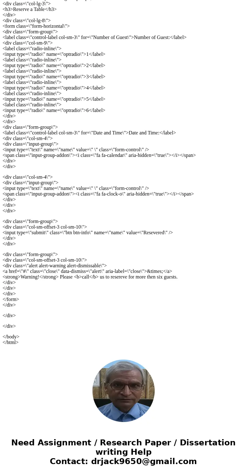 How can I create the task 3 like the screenshoot using Bootstrap HTML? We take inspiration from the World\'s best cuisines, and create a unique fusion experienc How can I create the task 3 like the screenshoot using Bootstrap HTML? We take inspiration from the World\'s best cuisines, and create a unique fusion experienc