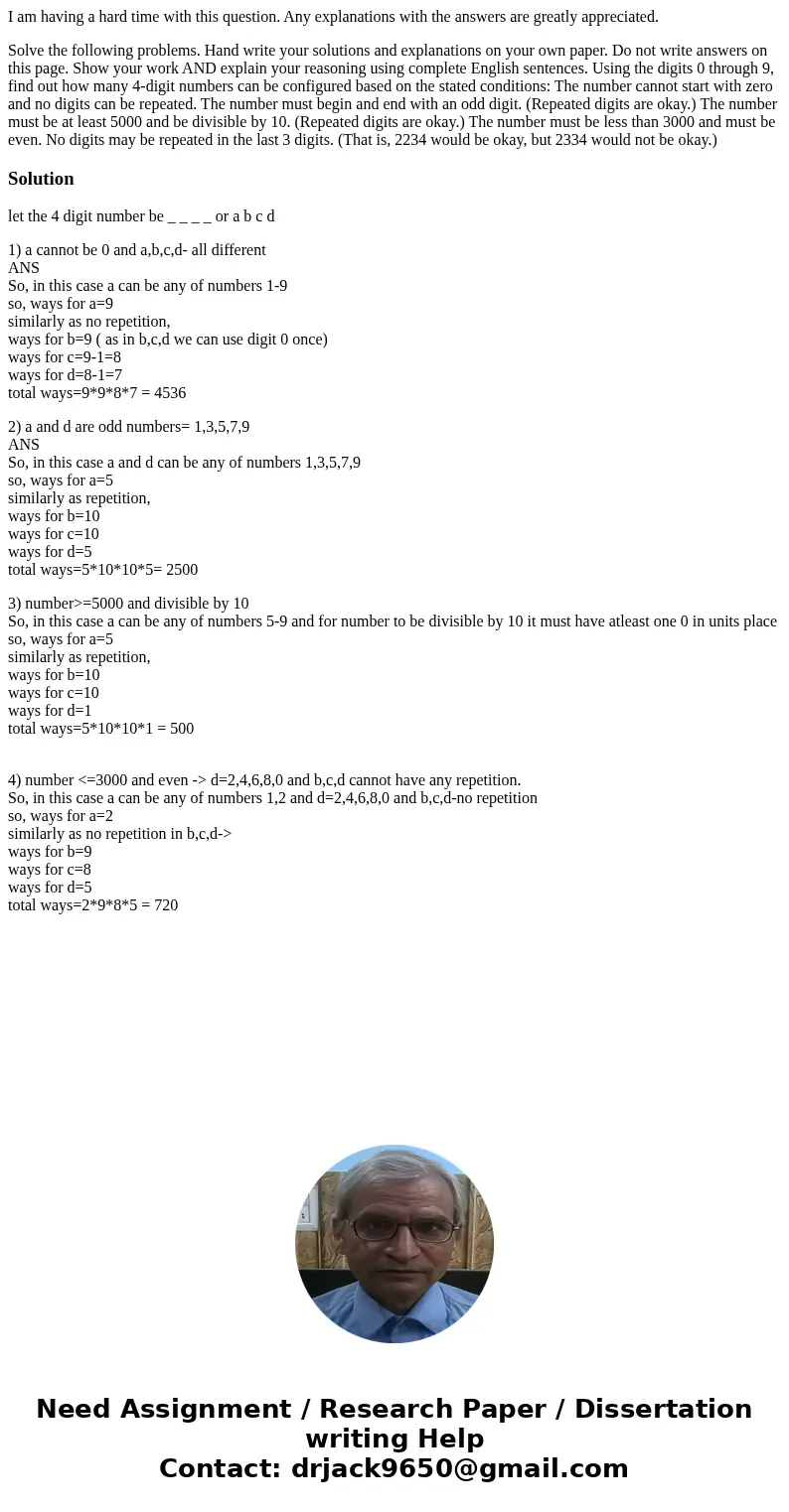 I am having a hard time with this question. Any explanations with the answers are greatly appreciated. Solve the following problems. Hand write your solutions a I am having a hard time with this question. Any explanations with the answers are greatly appreciated. Solve the following problems. Hand write your solutions a