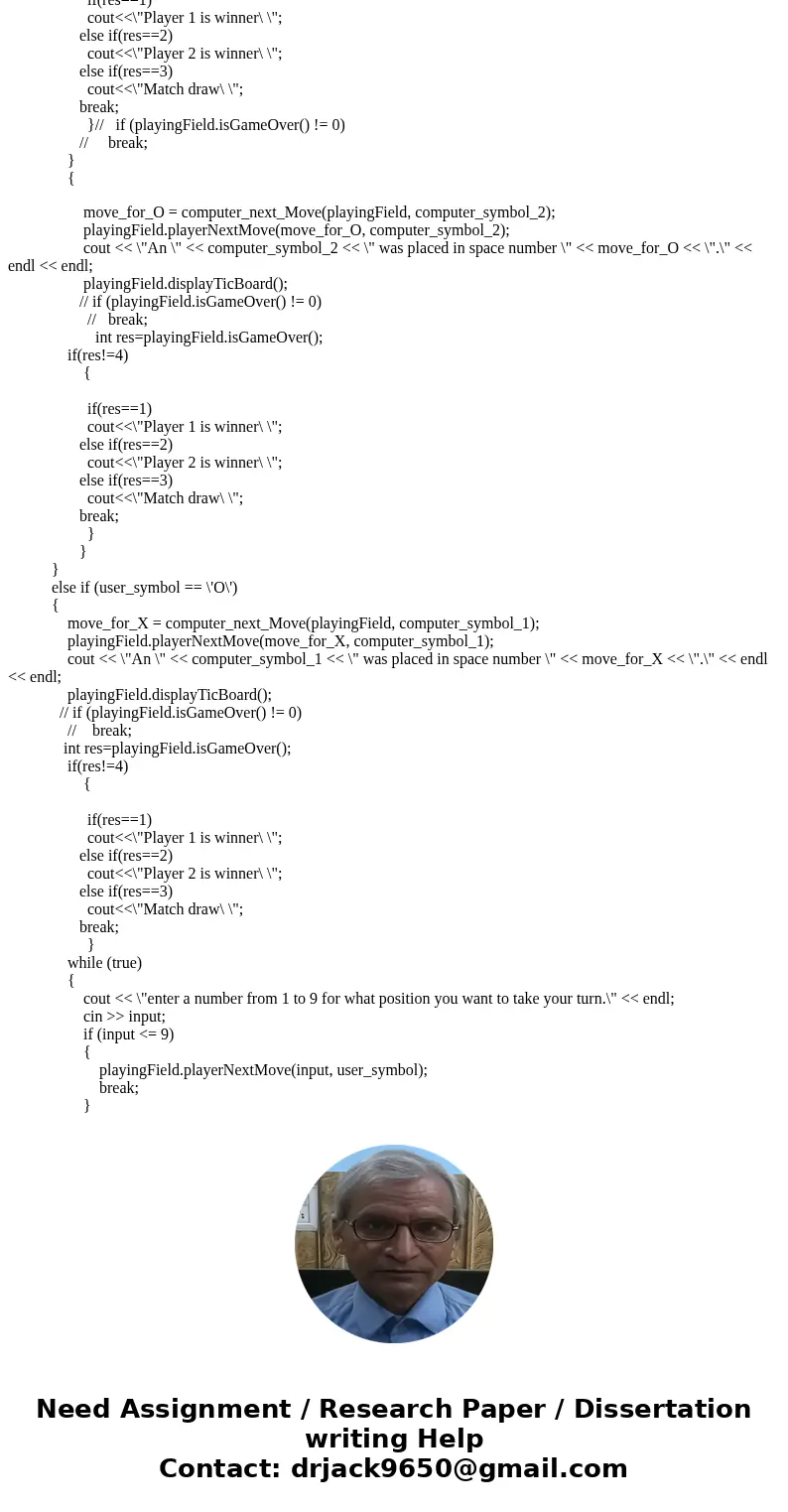 I am writing a c++ progam and make a game, that allow will alow user to player against computer and watch computer vs computer. When, it comes to 0 my code brea I am writing a c++ progam and make a game, that allow will alow user to player against computer and watch computer vs computer. When, it comes to 0 my code brea