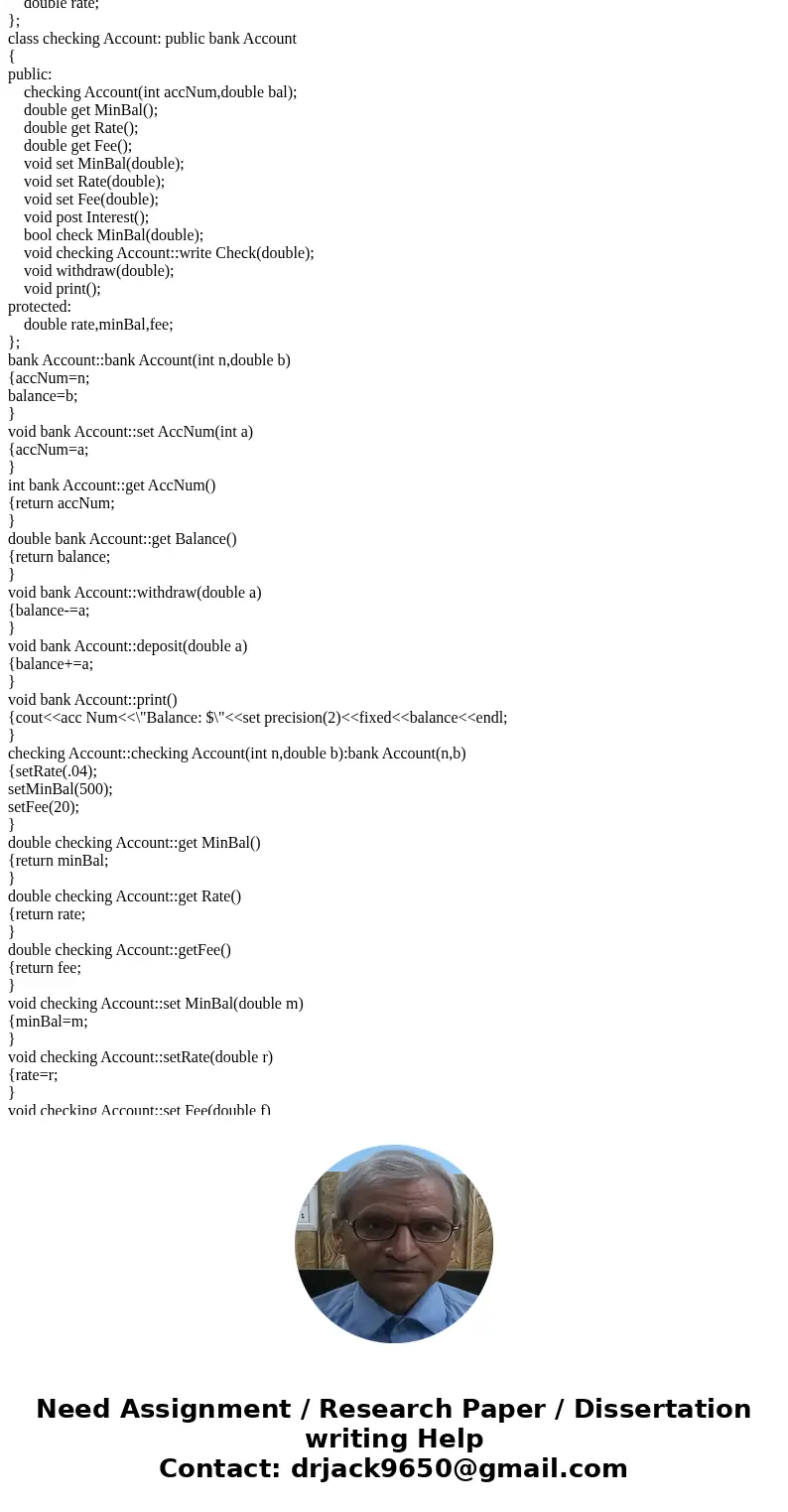 I was told the issue is in the BankAccount.h where the guards need to be moved around, but can\'t figure it out. Please help. //tester.cpp #include <iostream I was told the issue is in the BankAccount.h where the guards need to be moved around, but can\'t figure it out. Please help. //tester.cpp #include <iostream