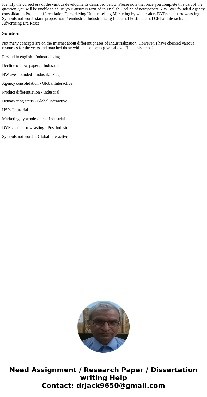 Identify the correct era of the various developments described below. Please note that once you complete this part of the question, you will be unable to adjus  Identify the correct era of the various developments described below. Please note that once you complete this part of the question, you will be unable to adjus