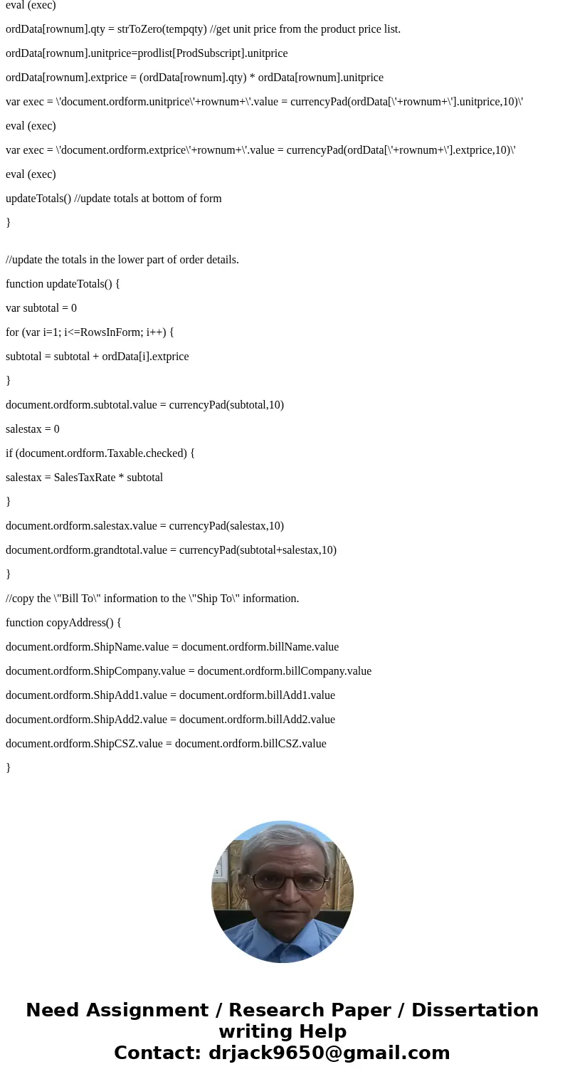 In JavaScript: Create a Web ordering page for a local shop (it can be any type of shop that you like). The page should contain a Web form to allow a customer t  In JavaScript: Create a Web ordering page for a local shop (it can be any type of shop that you like). The page should contain a Web form to allow a customer t