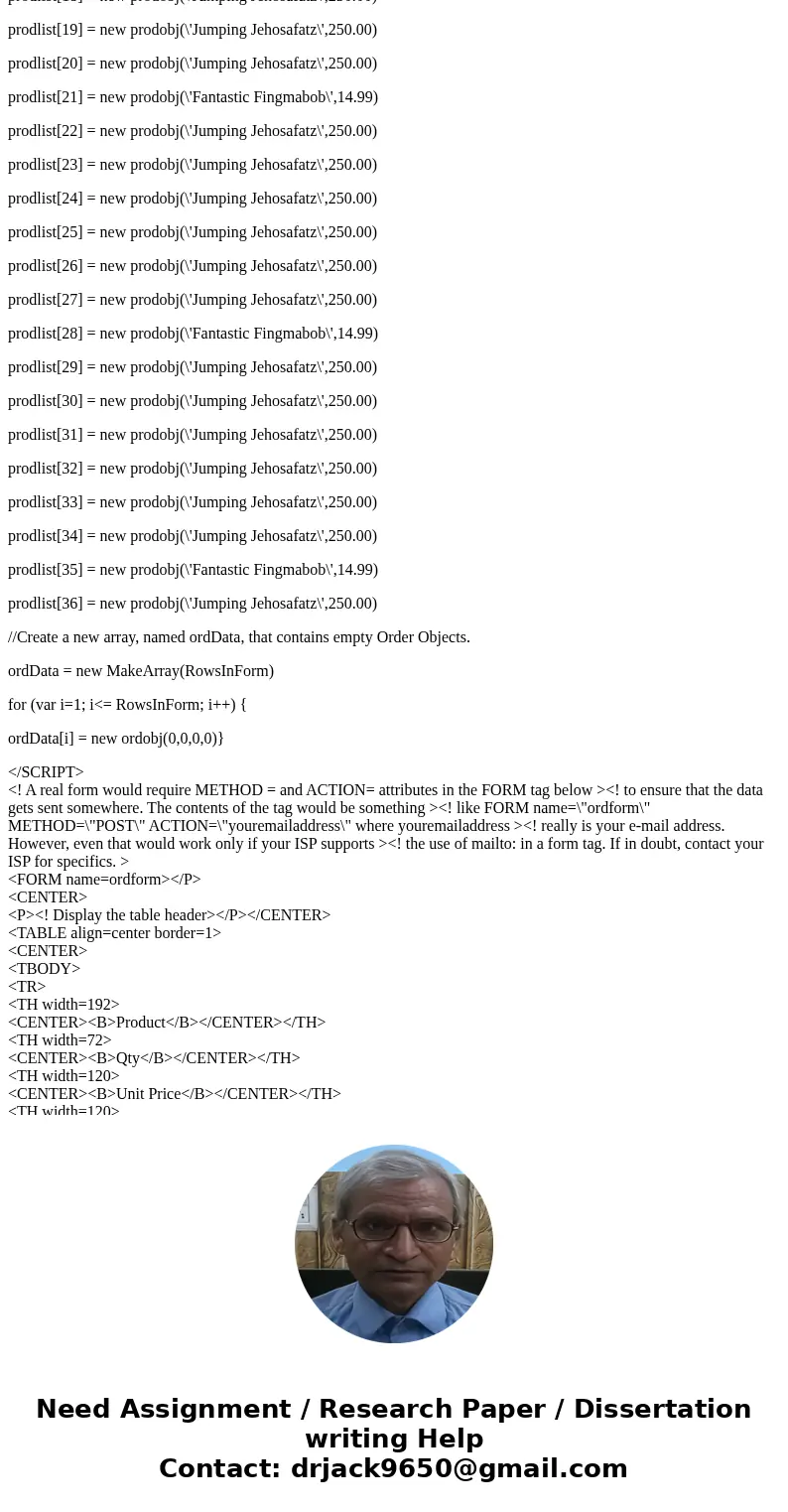 In JavaScript: Create a Web ordering page for a local shop (it can be any type of shop that you like). The page should contain a Web form to allow a customer t  In JavaScript: Create a Web ordering page for a local shop (it can be any type of shop that you like). The page should contain a Web form to allow a customer t
