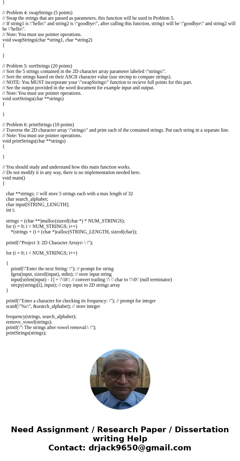 #include <stdio.h> #include <string.h> #include <stdlib.h> // Read before you start: // Do not modify any part of this program that you are gi #include <stdio.h> #include <string.h> #include <stdlib.h> // Read before you start: // Do not modify any part of this program that you are gi