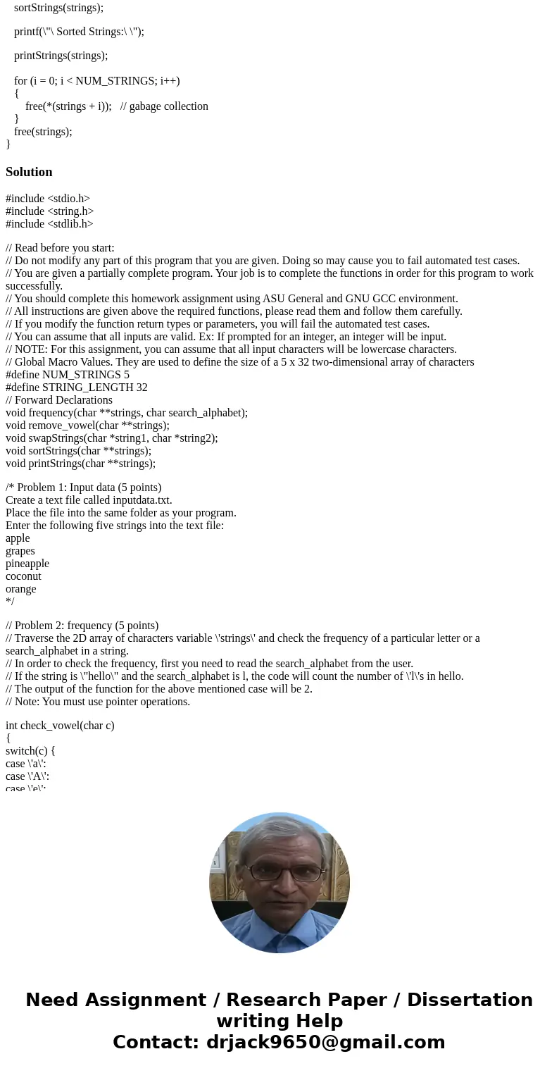#include <stdio.h> #include <string.h> #include <stdlib.h> // Read before you start: // Do not modify any part of this program that you are gi #include <stdio.h> #include <string.h> #include <stdlib.h> // Read before you start: // Do not modify any part of this program that you are gi