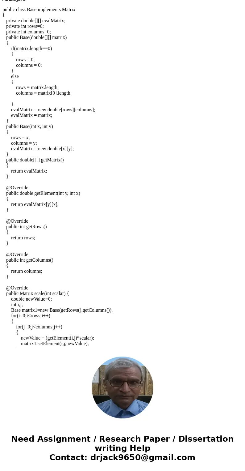 JAVA Matrix with emphasis on Abstract Data Types and Mutability If you answer this question, please do so in an EASY-TO-READ manner, ie DO NOT WRITE YOUR ANSWER JAVA Matrix with emphasis on Abstract Data Types and Mutability If you answer this question, please do so in an EASY-TO-READ manner, ie DO NOT WRITE YOUR ANSWER