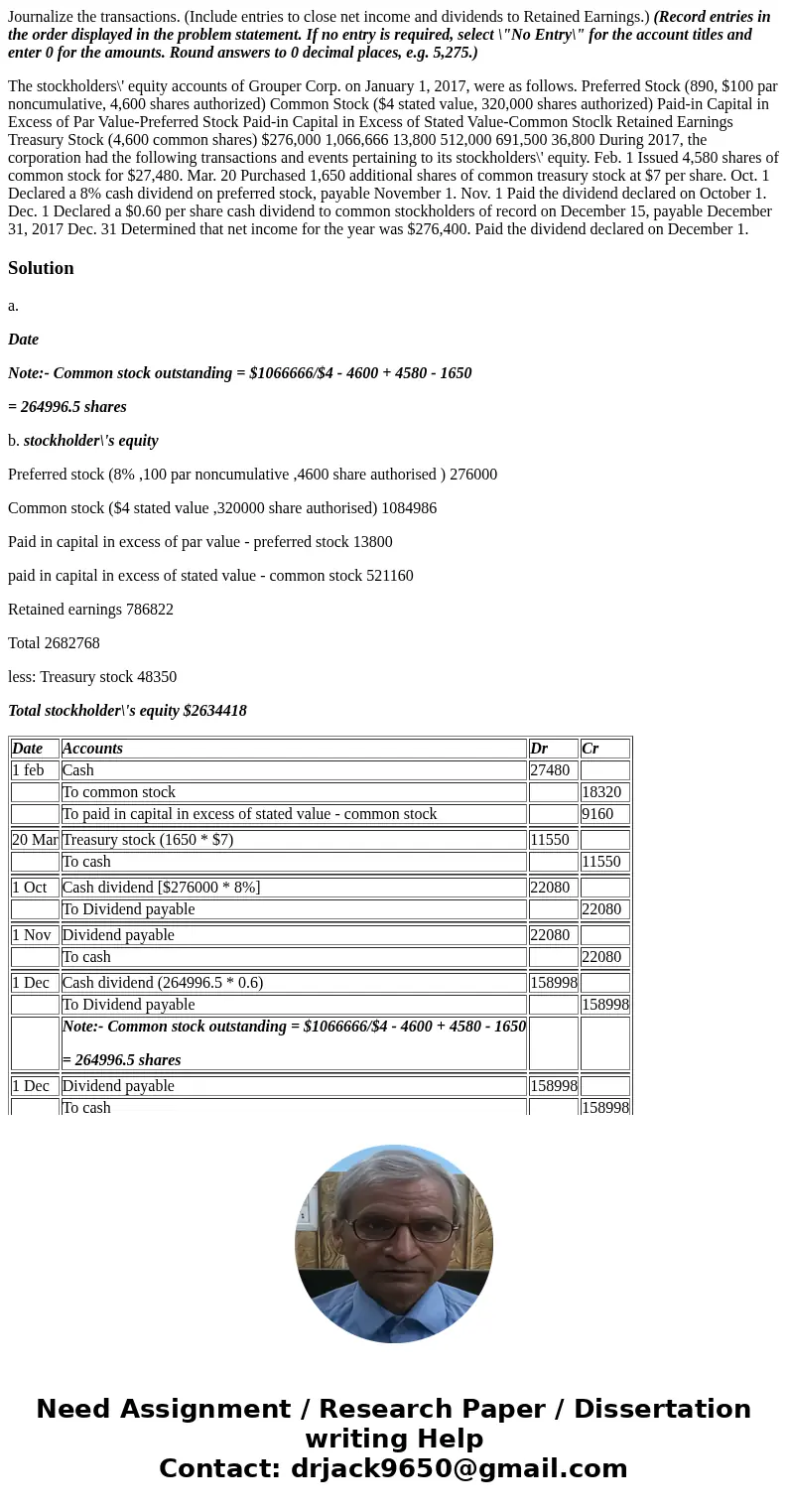 Journalize the transactions. (Include entries to close net income and dividends to Retained Earnings.) (Record entries in the order displayed in the problem sta Journalize the transactions. (Include entries to close net income and dividends to Retained Earnings.) (Record entries in the order displayed in the problem sta