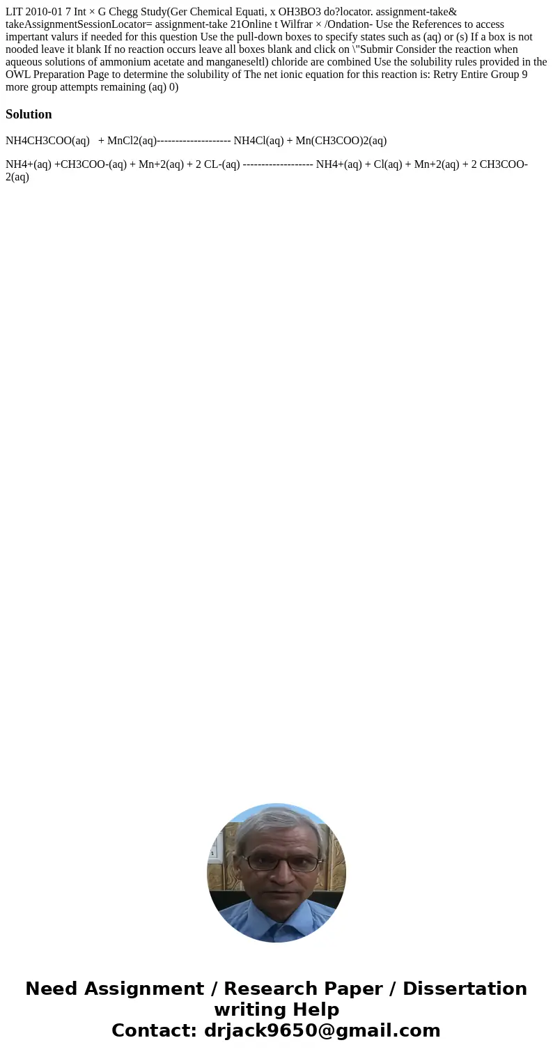  LIT 2010-01 7 Int × G Chegg Study(Ger Chemical Equati, x OH3BO3 do?locator. assignment-take& takeAssignmentSessionLocator= assignment-take 21Online t Wilfr