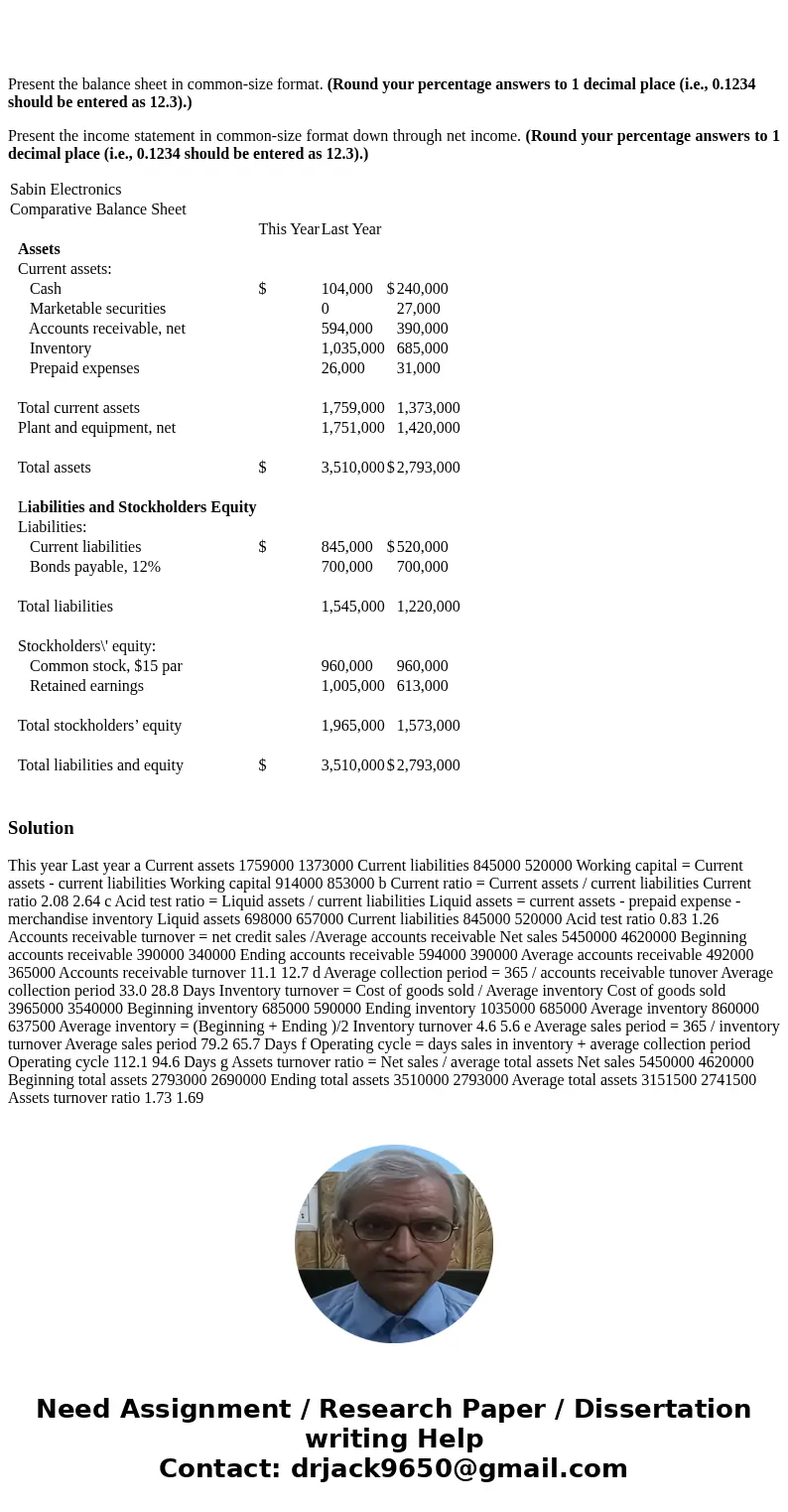 Paul Sabin organized Sabin Electronics 10 years ago to produce and sell several electronic devices on which he had secured patents. Although the company has bee